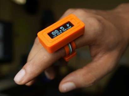 Opensource Wearable Infrared Thermometer Ring to Enhance Work Efficiency